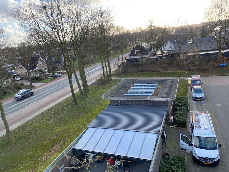 Zonnepanelen in Wezep (plat dak)