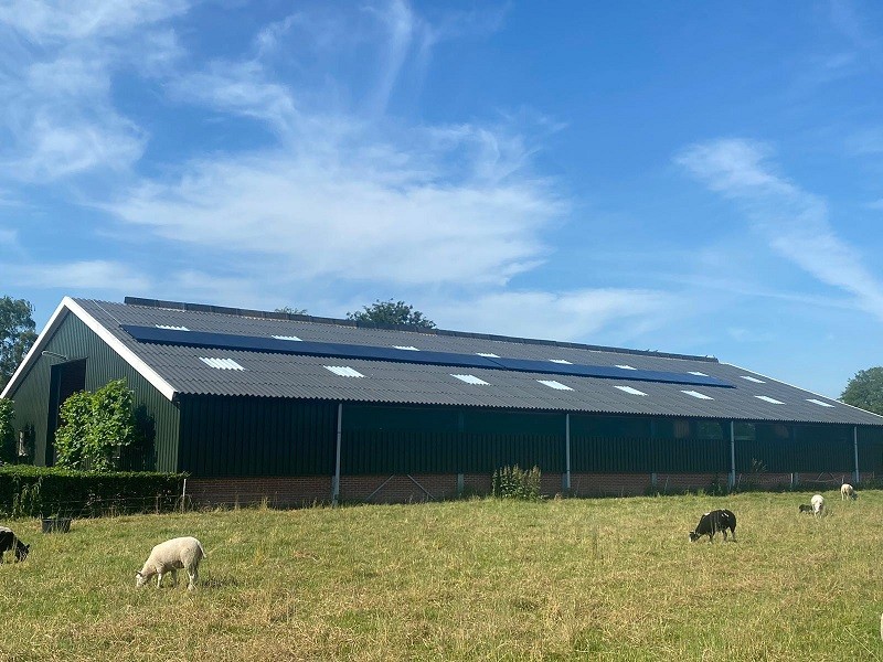 Zonnepanelen in Doornspijk op stal
