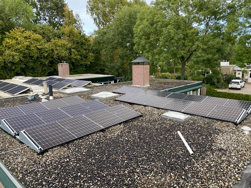 Zonnepanelen op woning in Lelystad