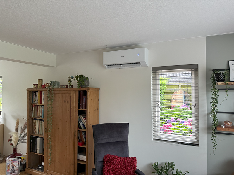 Airco Haier in woonkamer